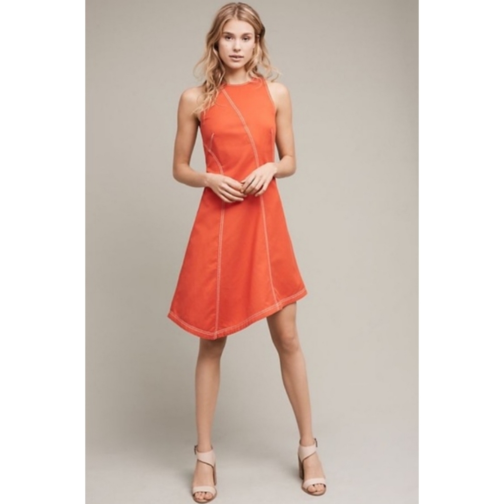 Maeve for Anthropologie Bileu Asymmetrical Dress  - Size 10